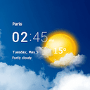 Transparent clock weather Premium MOD APK icon